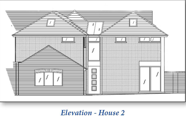 Lot: 85 - LAND WITH PLANNING FOR TWO NEW DWELLINGS IN WEALDEN TOWN -